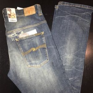 Nudie Thin Finn distressed Jean NWT
